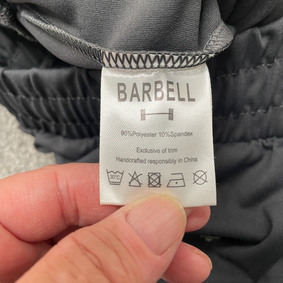 Barbell Joggers Adult 3XL XXXL Black Gym Active Athleisure Training Pants - Picture 9 of 13